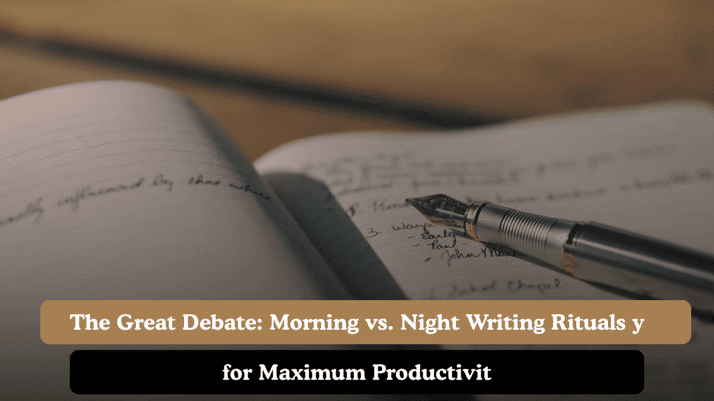 The Great Debate: Morning vs. Night Writing Rituals for Maximum Productivity